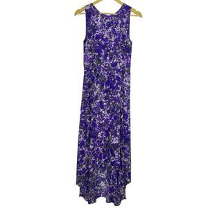 NWOT Coldwater Asymmetric Floral Maxi Dress Size 6 Watercolor Forest Fairy Y2K